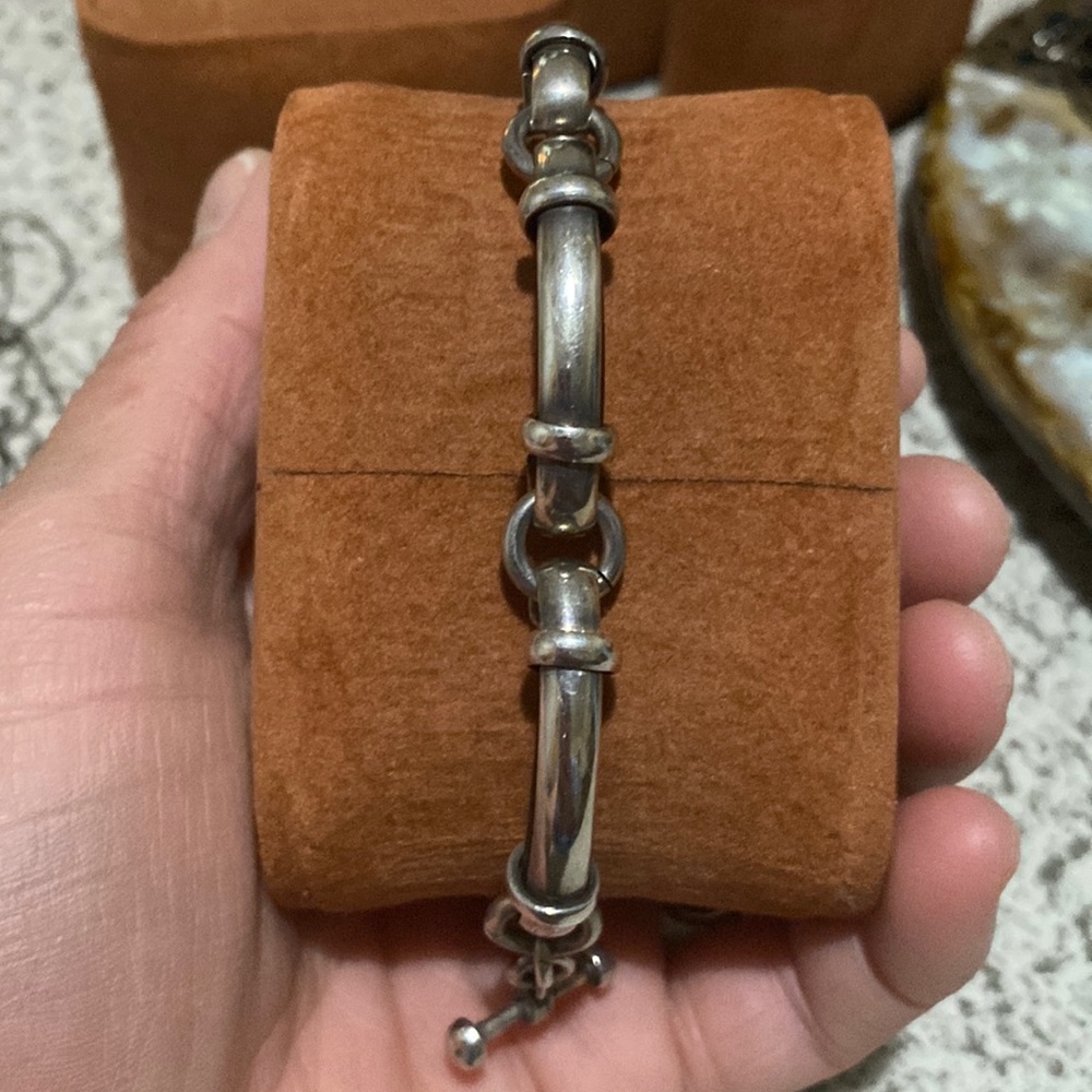 Men’s Sterling Silver and leather